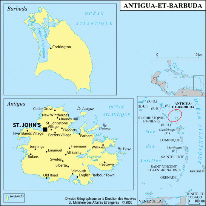 Croisière Guadeloupe carte